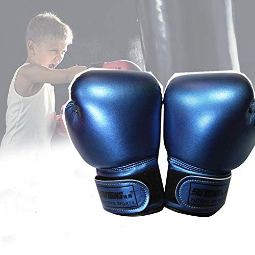 Kids Boxing Gloves Leather Boxing Gloves MMA Mitts Children Sparring Boxing Gloves for Kickboxing Fighting Punch Bags MMA Training Muay Thai Mitts Age 5-12 Years (Pink)