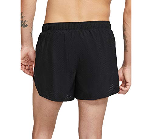 Nike Men's Fast Shorts for Running, Black/Reflective Silver, XXL