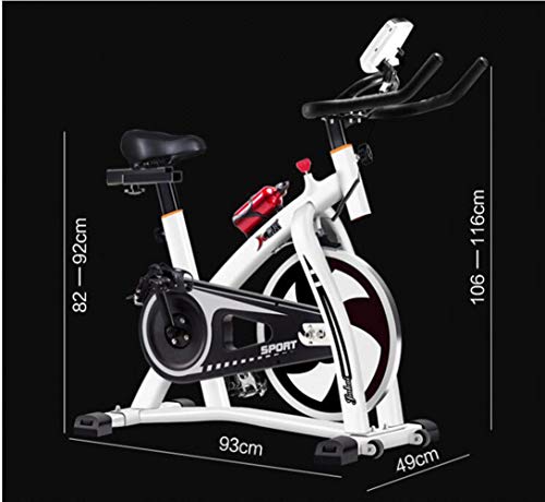 Home Exercise Bike, Resistance Cardio Workout Seat Height Maximum load capacity 200kg Aluminum alloy kettle with electronic watch and mobile phone holder