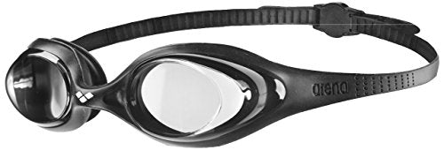 Arena Spider Swimming Goggles, Unisex Adult, Unisex adult, 0000000024-155, Transparent / Black, Universal