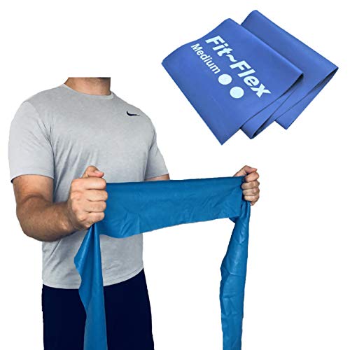 Fit-Flex Resistance Exercise Band - 2m Length - 3 Flex Options – Pilates, Yoga, Rehab, Stretching, Strength Training