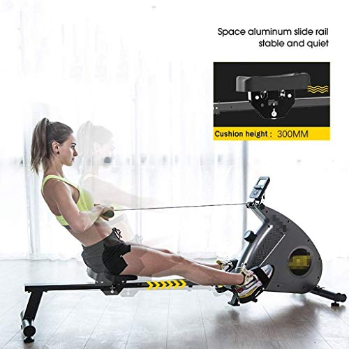 AMZOPDGS Home Rowing Machine Rowing Machine Exercise Equipment Row Machines for Home Silent Folding Magnetic Rowing Machine Tension Resistance Exercise for Whole Body