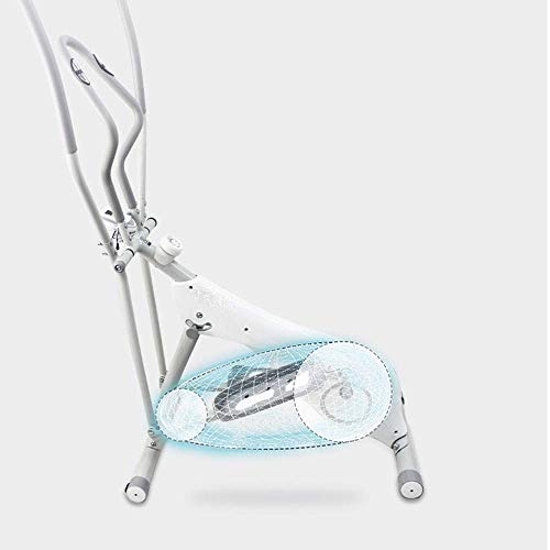 WEI-LUONG Foldable Advanced Exercise Bicycle Trainer Fitness Elliptical Trainer Elliptical Cross Trainer Exercise Bike-Fitness Cardio Workout Machine For Home Ideal Cardio Trainer (Color : White, Size
