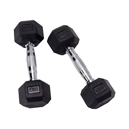 Warmiehomy Fitness Dumbbells 5kg Dumbbell Set Home Equipment, Gym Workout Hand Dumbbell for Men, Women Exercise