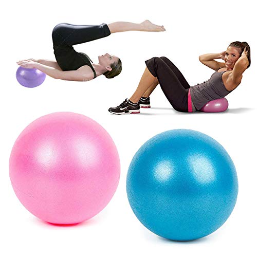 Fortitude Sports Yoga Ball 25cm | Mini Gym Ball for Pilates, Yoga, Fitness, Stability and Physical Therapy (Purple)