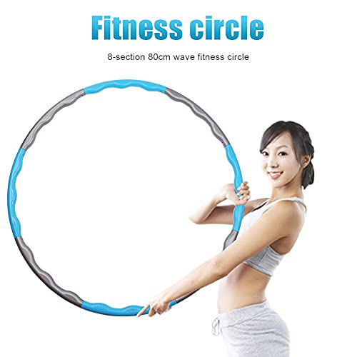hula hoop,weighted hula hoop,hula hoop fitness,smart hula hoop,fitness hula hoop,Sports Hoop 8 Section Fitness Circle Exercise Slimming Thin Waist Hoop for Adult Women Home Gym Workout Equipment