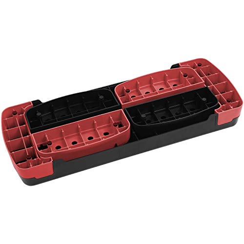 ACTIVE FOREVER Steppers for Exercise, Aerobic Step Board, Adjustable Height 10cm/15cm/20cm, Steps Equipment for Home & Office (Black Red)