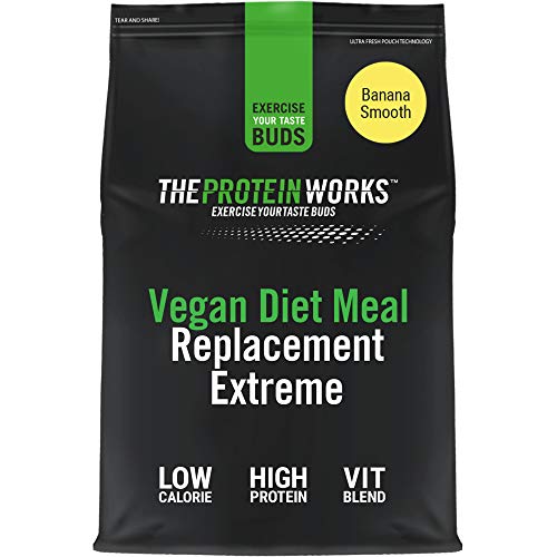 Vegan Diet Meal Replacement Extreme | Low Calorie, Weight Loss Shake | Essential Vitamins & Minerals | THE PROTEIN WORKS | Banana Smooth | 1kg