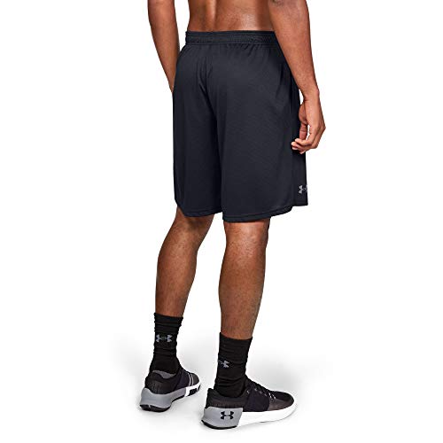 Under Armour Men's UA Tech Mesh Gym Complete Ventilation, Versatile Sports Shorts for Training, Running and Working Out, Black/Pitch Gray, XL