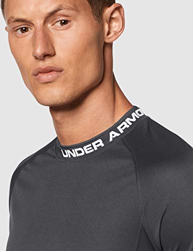 Under Armour Challenger III Training Top, Breathable Sport T Shirt, Sports Top Men, Black (Black/White (001)), L
