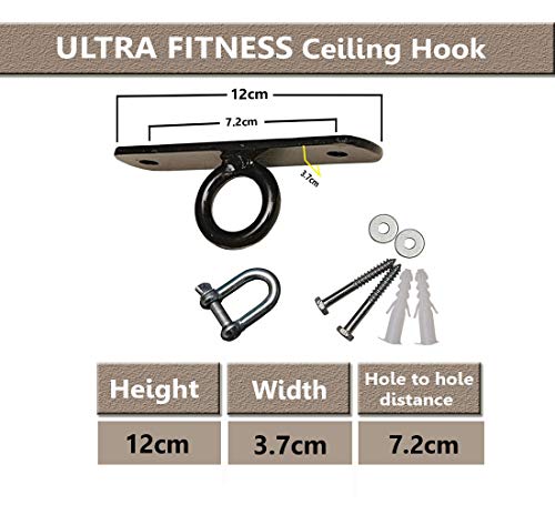 ULTRA FITNESS Boxing Punch Bag Heavy Duty Ceiling Hook Mount