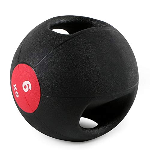 Medicine Ball Double Handle Rubber Medicine Ball Bouncy Ball, Home Gym Core Strength Training Fitness Ball, 3kg/4kg/5kg/6kg/7kg/8kg/9kg/10kg (Size : 6kg/13.2lbs)