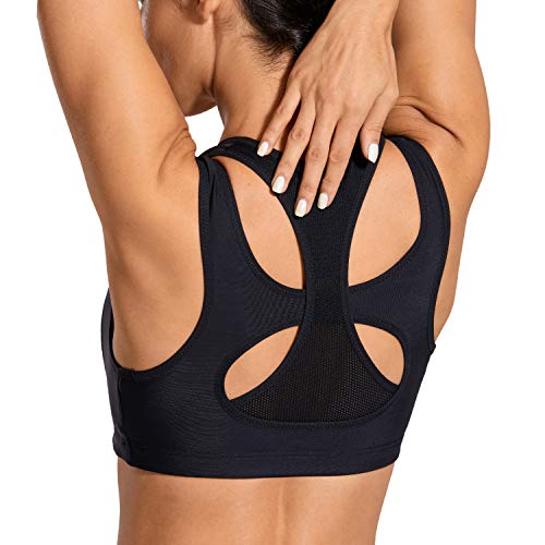 SYROKAN Women's High Impact Support Wirefree Workout Racerback