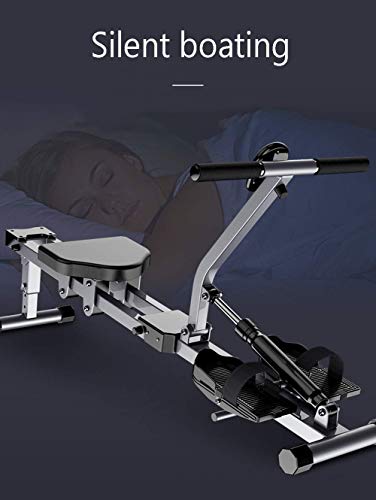 AMZOPDGS Foldable Rowing Machines Rowing Machine, Indoor Foldable Rowing Machine Rowing Bench Abdominal Fitness Equipment, Hd Data Display, 90° Folding Storage, Double Track, Suitable for All Kinds