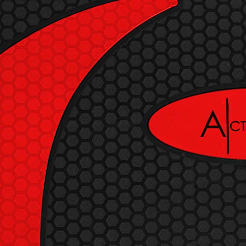 ACTIVE FOREVER Steppers for Exercise, Aerobic Step Board, Adjustable Height 10cm/15cm/20cm, Steps Equipment for Home & Office (Black Red)