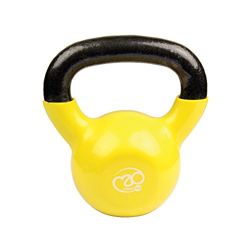 Fitness-Mad Kettlebell - Yellow, 6 Kg