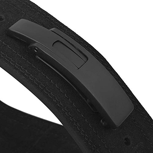 Hawk Sports Lever Belt Black Genuine Leather Powerlifting Men & Women Power Lifting 10mm Weightlifting Belt! (Black, Medium)