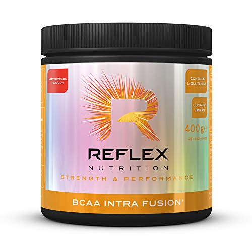 Reflex Nutrition BCAA Intra Fusion Intra Workout 10g BCAA's per serving 5g L-Glutamine Vitamin B6 (Watermelon) (400g)