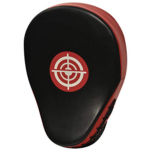 XN8 Boxing Pads MMA Focus Mitts- Adjustable Strap Curved Hook and Jab Hand Padded Target Strike Shield Great for Punching- Martial Arts-Muay Thai Training-Kickboxing-Karate Red
