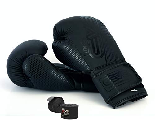 EVO Boxing Gloves (Black EVO Matt, 10 OZ) - Gym Store | Gym Equipment | Home Gym Equipment | Gym Clothing