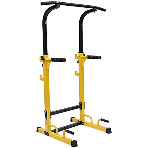 ZYQDRZ Indoor Parallel Bar Rack, Fitness Home Pull-Up Equipment, Multifunctional Horizontal Bar, Power Tower, Barbell Rack,Yellow