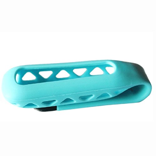 Silicone Replacement Clip Belt Holder Skin Case Cover for Fitbit One Activity Tracker - Sky Blue