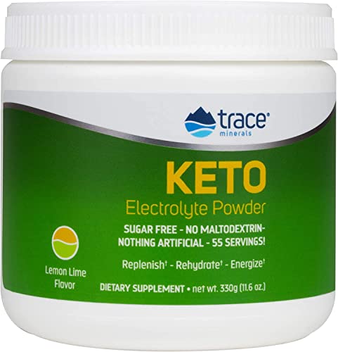 Trace Minerals Keto Electrolyte Powder Lemon Lime 330g - Gym Store | Gym Equipment | Home Gym Equipment | Gym Clothing