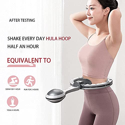 FSJD Weighted Hula Hoops with LED light,Smart Massage Weighted Hula Ring,Suitable Non-dropping Hula Hoops Adjustable Size, For Adults Children Kids