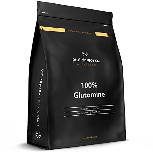 Protein Works - Pure Glutamine Powder | Vegan Amino Acid Powder | Post Workout Shake | Aids Recovery | Unflavoured | 500 g