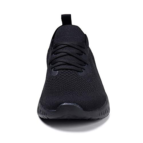 HKR Womens Trainers Athletic Running Shoes Comfortable Walking Shoes Lightweight Tennis Shoes Breathable Ladies, 5.5 UK, All Black