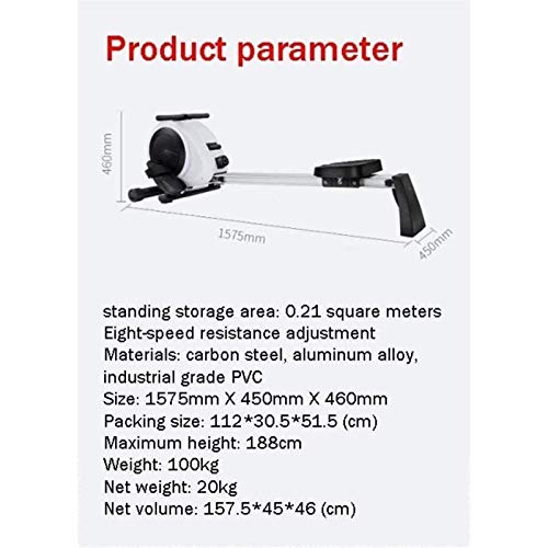 AMZOPDGS Rowing Machines, Rowing Machine,Magnetic Resistance Multifunctional Indoor Small Fitness Equipment,Can be Stored Upright,Intelligent Mute,for House Use Running