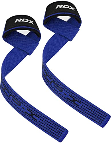 RDX Weight Lifting Straps,Powerlifting Deadlifting, Anti Slip 60CM Hand Bar Grip, 5MM Neoprene Wrist Support, Heavy Duty Weightlifting Bodybuilding Workout, Strength Training Gym Fitness, Men Women