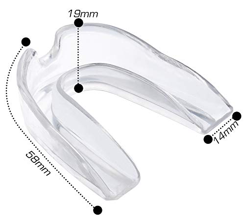 Slim Fitness SET OF 5 Professional Dental Guard Teeth Grinding Gum Shield Mouth guard Boxing judo MMA Thai boxing Basketball Ice hockey and for all other sports available in five colours (Black)
