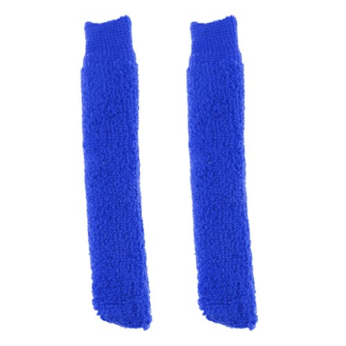 Badminton Tennis Racket Handle Grip Tape - Towel Wrap Over Grip Cover - Sweat Uptake 4 Colors - Blue