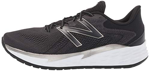 New Balance Men's Fresh Foam Evare Road Running Shoe, Black (Black/Silver/White), 10 UK