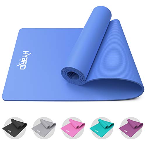 HYBRID Yoga Mat PREMIUM High-Density NBR Foam with Carrying Strap