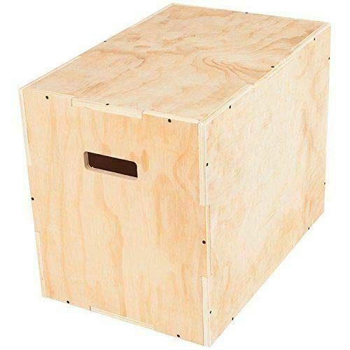 TnP Distribution Wooden Plyometric Plyo Jump Box Jumping Boxes Step Squat Crossfit Deck Stepper MMA 45cm x 40cm x 35cm