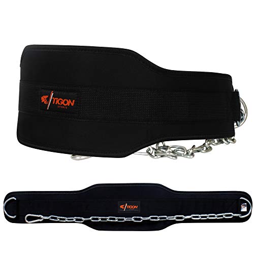 Tigon Gym Dipping Belt Body Building Weight Lifting Dip Chain Exercise Power Lift Training