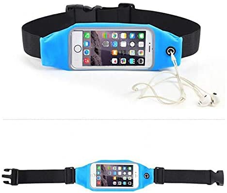 MH TECH Fanny Pack, Running Belt, Waist Bag for Women & Men for iPhone 12 11 Pro Max/XR/XS Max/X/XS/8 7 6 6S Plus, Samsung Galaxy, Huawei, for All Mobiles, Gym Workout Fitness Gear (Black)