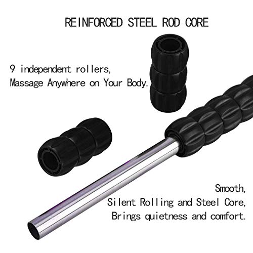 Muscle Roller Stick, BUDDYGO Massage Stick Roller for Deep Tissue and Trigger Point Hamstring Tightness & Plantar Fasciitis Massage, Effective Relieve Cramp, Pain, Suitable for Athlete, Runner, Yogi - Gym Store | Gym Equipment | Home Gym Equipment | Gym Clothing