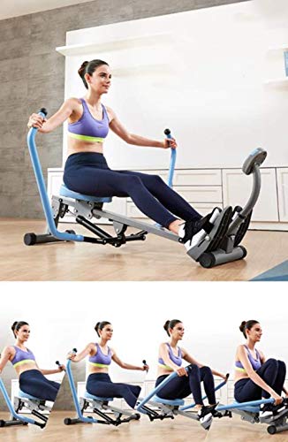 AMZOPDGS Foldable Rowing Machines Rowing Machine for Home Use Foldable, Hydraulic Rower Trainer Indoor Foldable Rowing Machine, 12 Adjustable Resistance, Hd Data Display, Maximum Load 120kg,