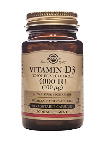 Solgar 100 Mcg Vitamin D3 Vegetable Capsules, Pack of 60