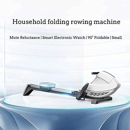 AMZOPDGS Rowing Machine for Home, Foldable Quiet Magnetic Rower, 260LBS Loading Capacity, 8 Resistance Levels Gym Rowing Machine