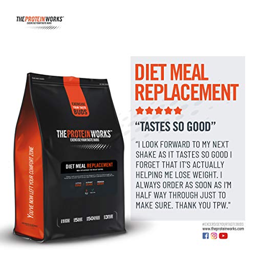 THE PROTEIN WORKS Diet Meal Replacement Shake | Nutrient Dense Complete Meal | Immunity Boosting Vitamins, Affortable | Healthy And Quick | Banana Smooth | 500 g