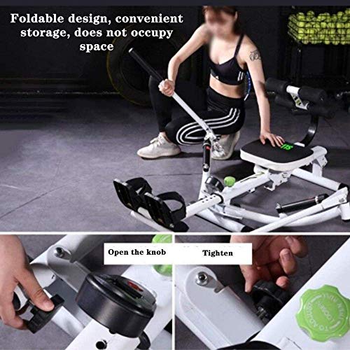 Foldable Rowing Machines Rowing Machine Multifunctional Hydraulic Rowing Machine, Household Scull Folding Fitness Training Equipment, Cardio Workout Water Rowing Machine