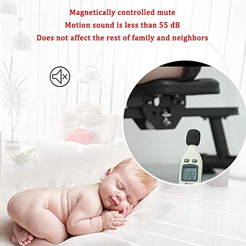 AMZOPDGS Rowing Machine for Home Use Foldable Silent Magnetic Control, Male and Female Weight Loss Muscle Training Water Rowing Machine, Aerobic Exercise Fitness Equipment