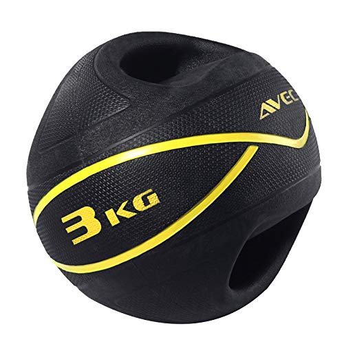 Medicine Ball Binaural Rubber Kettlebell Gravity Ball, Male And Female Cross Training Core Training Fitness Ball, Non-slip And Wear-resistant (Size : 7kg/15.4lbs)