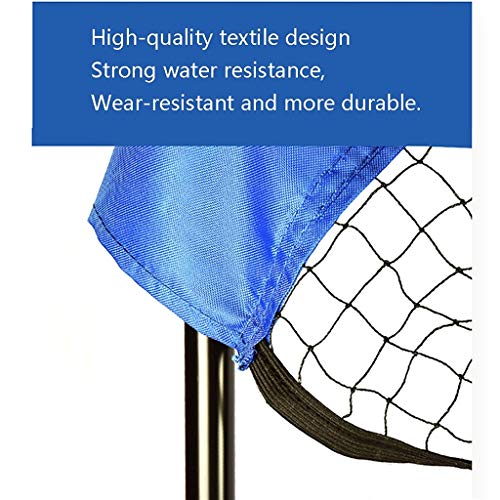 NETS Sports & Outdoors Portable Simple Folding Badminton Frame Windproof Standard Outdoor Game Mobile Post Holder For Indoor And Outdoor (Color : Blue, Size : 410 * 155cm)