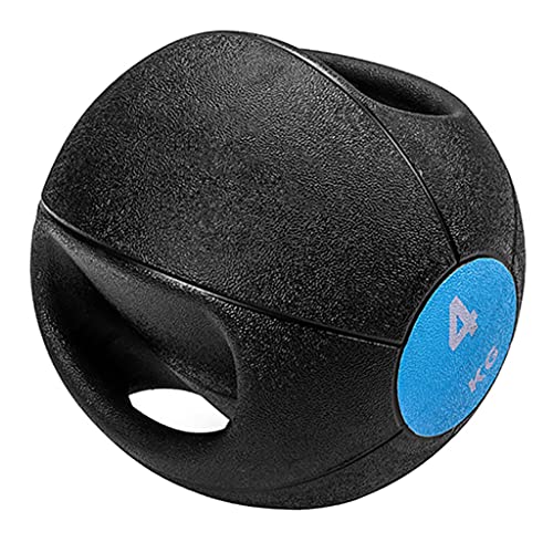 Medicine Ball Double Grip Medicine Ball 4kg | Indoor Strength Training Sports Equipment | Solid Rubber Ball