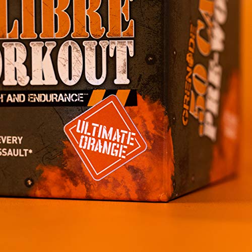Grenade 50 Calibre Pre-Workout Devastation Sachets - Ultimate Orange, 50 Servings (25 Sachets, 2 Servings per Sachet)